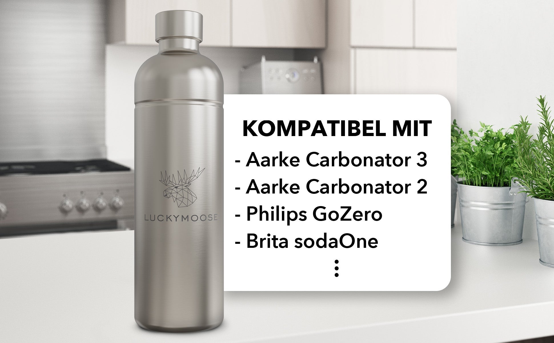 Die Revolution für deinen Aarke Carbonator 3, Philips GoZero oder Brita SodaOne - Luckymoose Shop