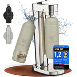 Infinity-S Wassersprudler mit 2x 1,25L Edelstahlflaschen