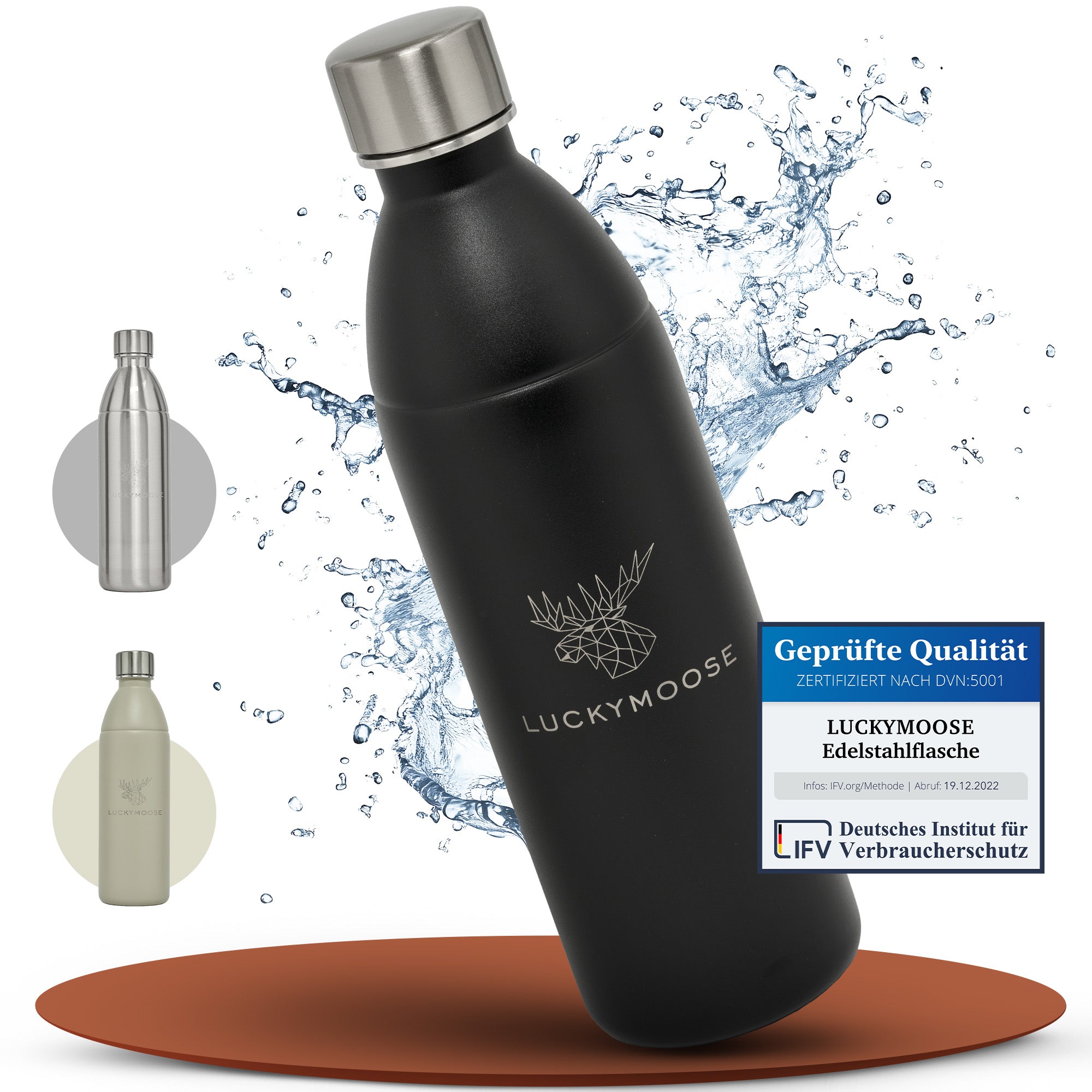 Infinity Edelstahlflasche für 1,1L & 0,75L Sodastream TERRA & DUO