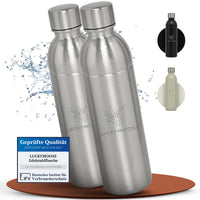 Infinity Edelstahlflasche für 1,1L & 0,75L Sodastream TERRA & DUO