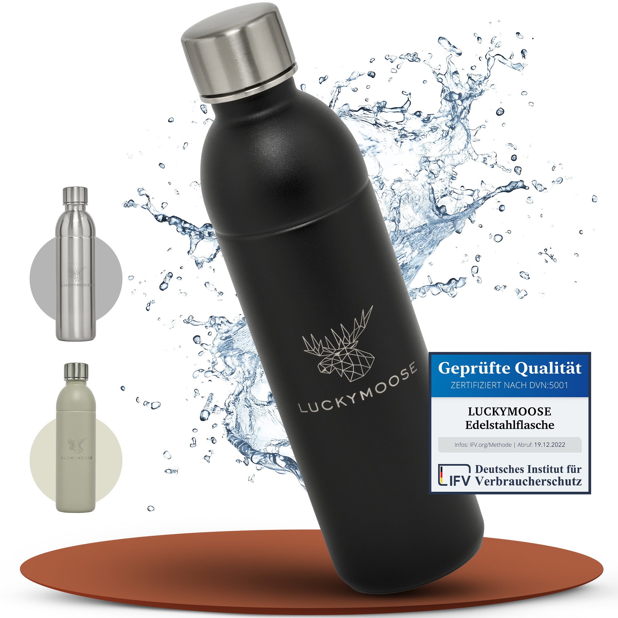 Infinity Edelstahlflasche für 1,1L & 0,75L Sodastream TERRA & DUO