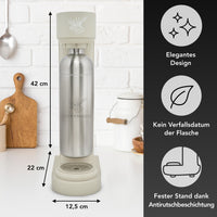 Infinity Wassersprudler mit 2x 1,25L Edelstahlflaschen