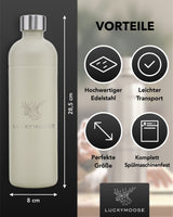 Infinity Edelstahlflasche 1,25L für Aarke, Philips, Brita