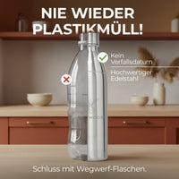 Infinity Edelstahlflasche für 1,1L & 0,75L Sodastream TERRA & DUO