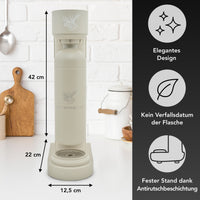 Infinity Wassersprudler mit 2x 1,25L Edelstahlflaschen