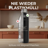 Infinity Edelstahlflasche für 1,1L & 0,75L Sodastream TERRA & DUO