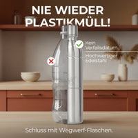 Infinity Edelstahlflasche für 1,1L & 0,75L Sodastream TERRA & DUO
