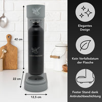 Infinity Wassersprudler mit 2x 1,25L Edelstahlflaschen