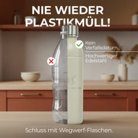 Infinity Edelstahlflasche für 1,1L & 0,75L Sodastream TERRA & DUO
