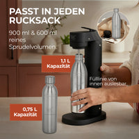 Infinity Edelstahlflasche für 1,1L & 0,75L Sodastream TERRA & DUO