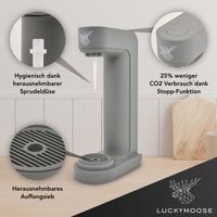 Infinity Wassersprudler mit 2x 1,25L Edelstahlflaschen