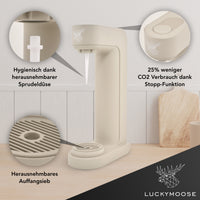 Infinity Wassersprudler mit 2x 1,25L Edelstahlflaschen