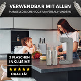 Infinity Wassersprudler mit 2x 1,25L Edelstahlflaschen