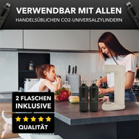 Infinity Wassersprudler mit 2x 1,25L Edelstahlflaschen