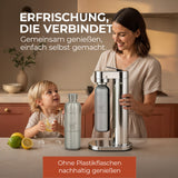 Infinity-S Wassersprudler mit 2x 1,25L Edelstahlflaschen