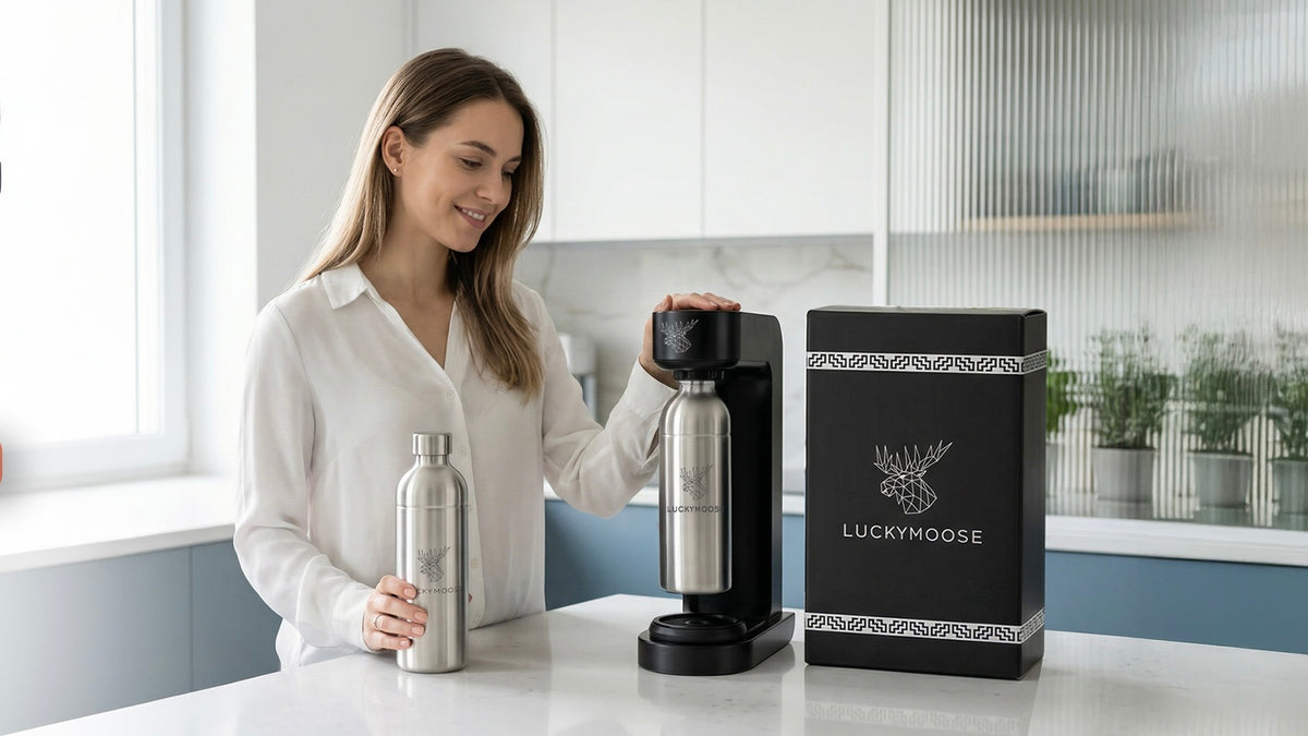 Wassersprudler aus Edelstahl