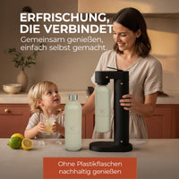 Infinity-S Wassersprudler mit 2x 1,25L Edelstahlflaschen