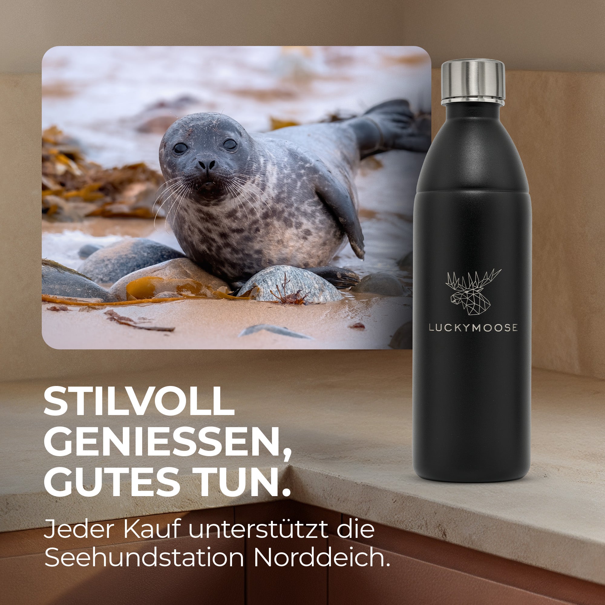 Infinity Edelstahlflasche für 1,1L & 0,75L Sodastream TERRA & DUO