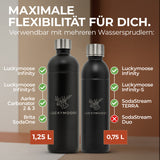 Infinity Edelstahlflasche 1,25L für Aarke, Philips, Brita