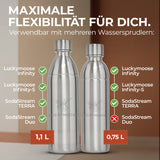 Infinity Edelstahlflasche für 1,1L & 0,75L Sodastream TERRA & DUO