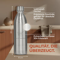 Infinity Edelstahlflasche für 1,1L & 0,75L Sodastream TERRA & DUO