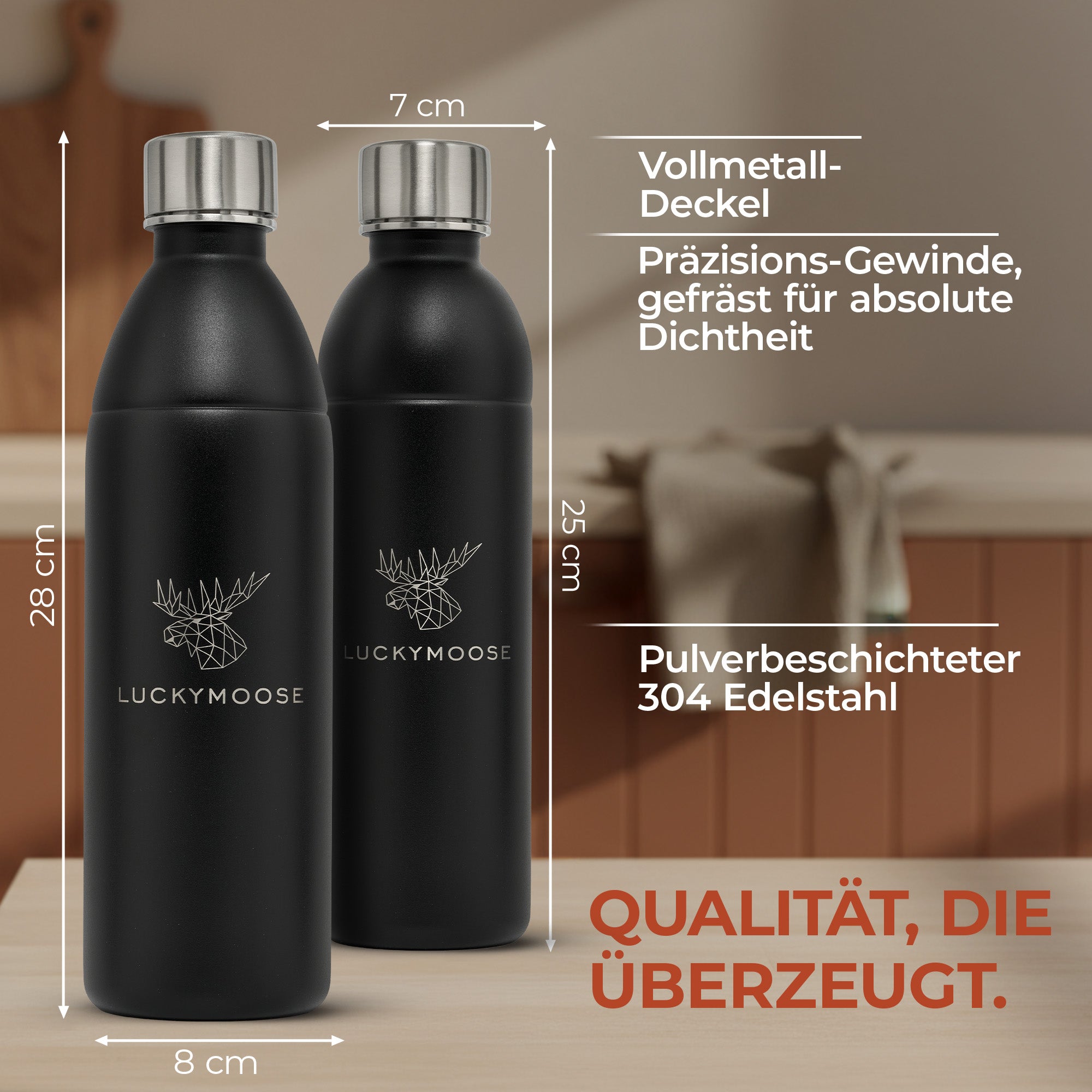Infinity Edelstahlflasche für 1,1L & 0,75L Sodastream TERRA & DUO