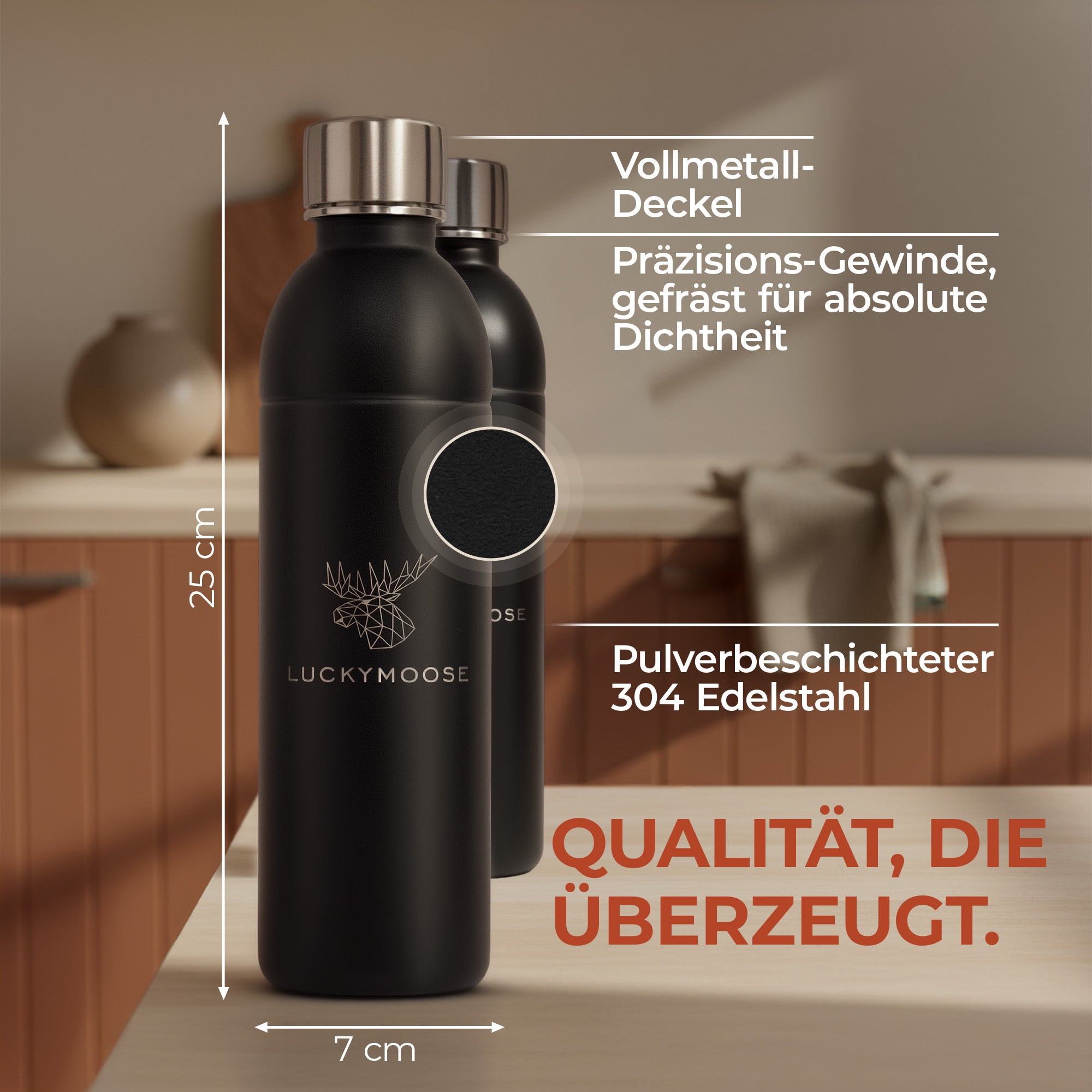 Infinity Edelstahlflasche für 1,1L & 0,75L Sodastream TERRA & DUO