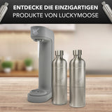 Infinity Wassersprudler mit 2x 1,25L Edelstahlflaschen