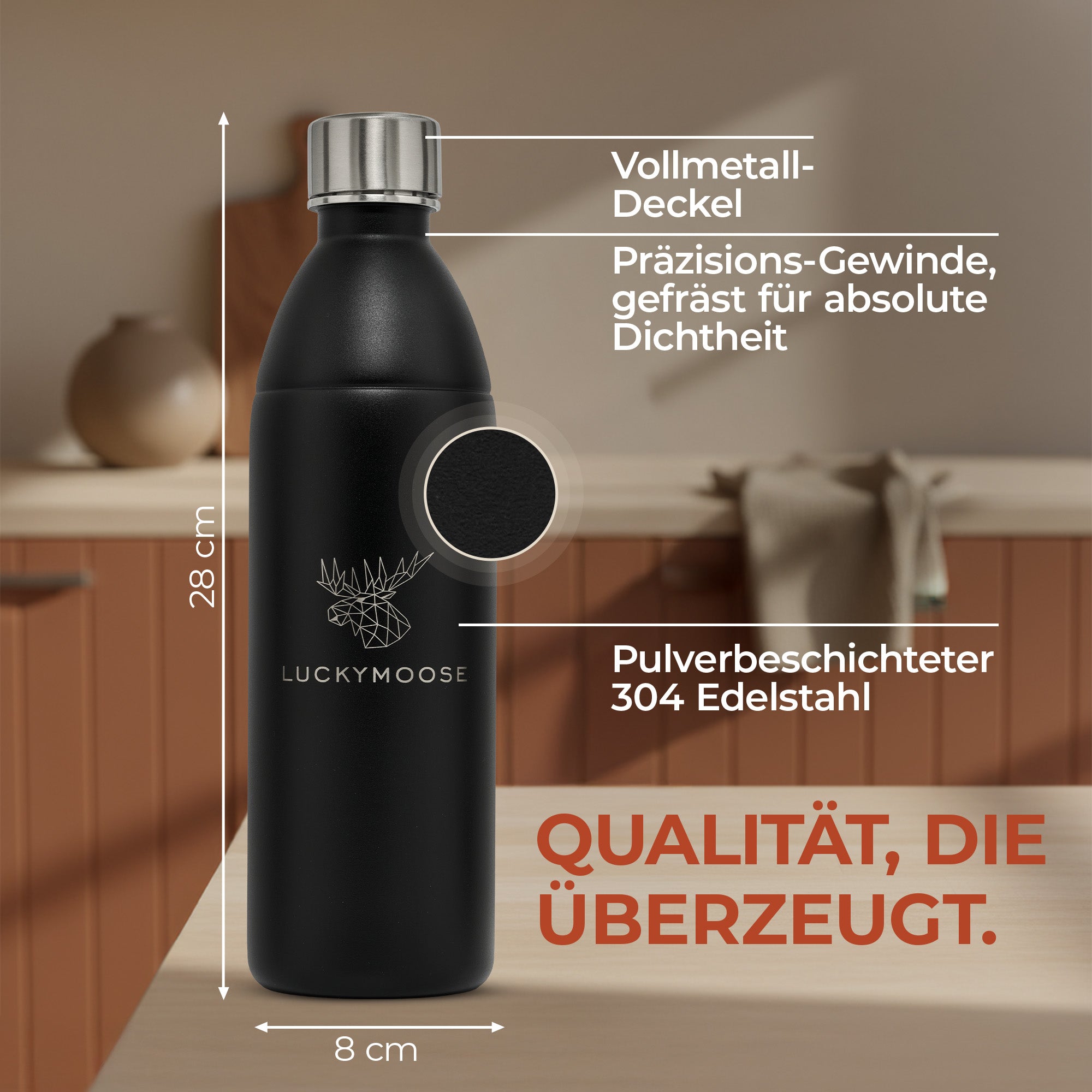 Infinity Edelstahlflasche für 1,1L & 0,75L Sodastream TERRA & DUO