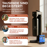 Infinity-S Wassersprudler mit 2x 1,25L Edelstahlflaschen