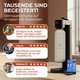 Infinity-S Wassersprudler mit 2x 1,25L Edelstahlflaschen