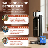 Infinity-S Wassersprudler mit 2x 1,25L Edelstahlflaschen