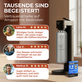 Infinity-S Wassersprudler mit 2x 1,25L Edelstahlflaschen