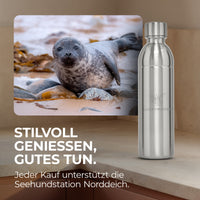 Infinity Edelstahlflasche 1,25L für Aarke, Philips, Brita