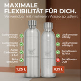 Infinity Edelstahlflasche 1,25L für Aarke, Philips, Brita