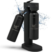 Infinity-S Wassersprudler mit 2x 1,25L Edelstahlflaschen