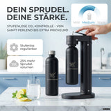 Infinity-S Wassersprudler mit 1,25L Edelstahlflaschen