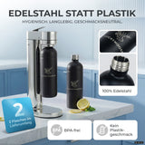 Infinity-S Wassersprudler mit 1,25L Edelstahlflaschen