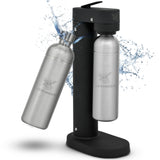 Infinity-S Wassersprudler mit 2x 1,25L Edelstahlflaschen
