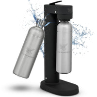 Infinity-S Wassersprudler mit 2x 1,25L Edelstahlflaschen