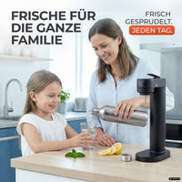 Infinity-S Wassersprudler mit 1,25L Edelstahlflaschen