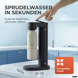 Infinity-S Wassersprudler mit 1,25L Edelstahlflaschen