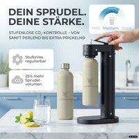 Infinity-S Wassersprudler mit 1,25L Edelstahlflaschen