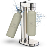 Infinity-S Wassersprudler mit 2x 1,25L Edelstahlflaschen