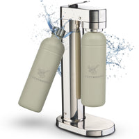 Infinity-S Wassersprudler mit 2x 1,25L Edelstahlflaschen