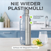 Bouteille en acier inoxydable Infinity pour 1,1L & 0,75L Sodastream TERRA & DUO