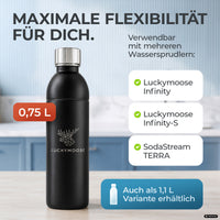 Bouteille en acier inoxydable Infinity pour 1,1L & 0,75L Sodastream TERRA & DUO