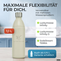 Bouteille en acier inoxydable Infinity pour 1,1L & 0,75L Sodastream TERRA & DUO