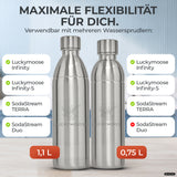 Bouteille en acier inoxydable Infinity pour 1,1L & 0,75L Sodastream TERRA & DUO
