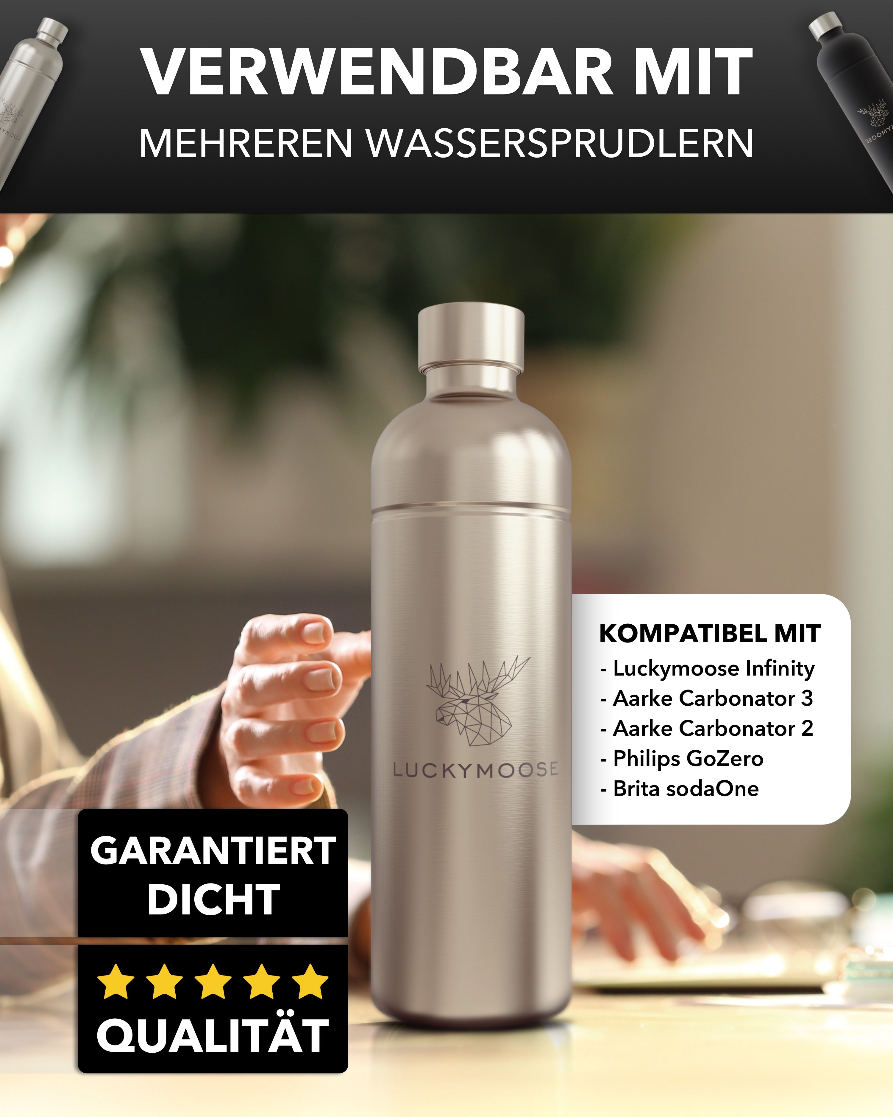 Infinity Edelstahlflasche 1,25L [B-Ware]